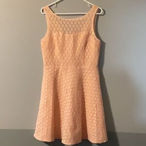 Betsey Johnson Size 10 Peach Sleeveless Dress